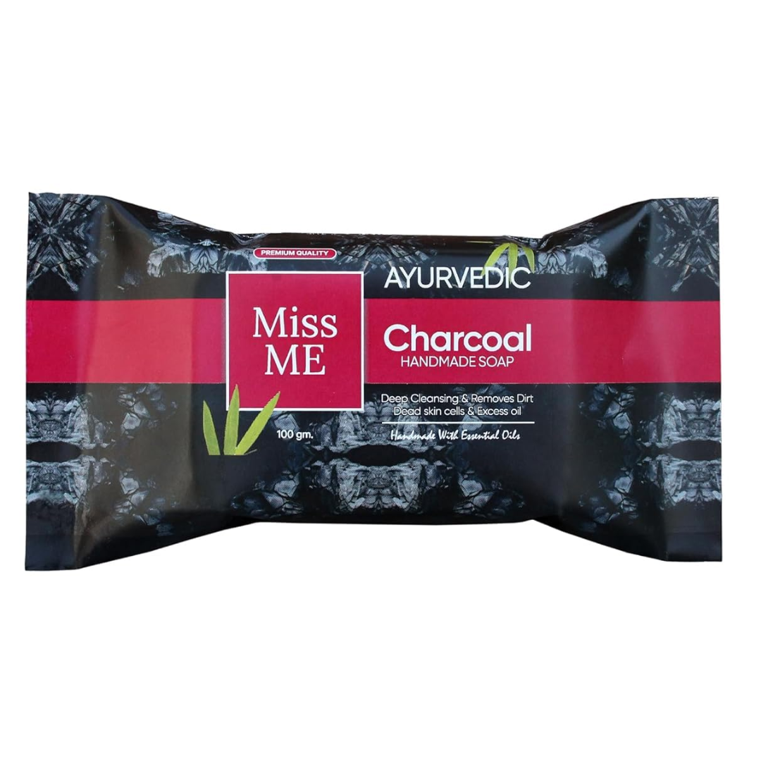 Miss Me Ayurvedic Charcoal Soap Miss Me Ayurvedic Neem Tulsi Soap