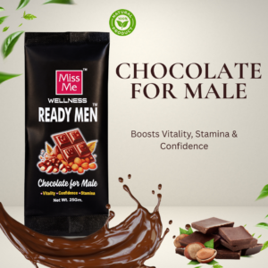 Miss Me Wellness Ready Men Chocolate for Male – Vitality, Confidence & Stamina (25g)
