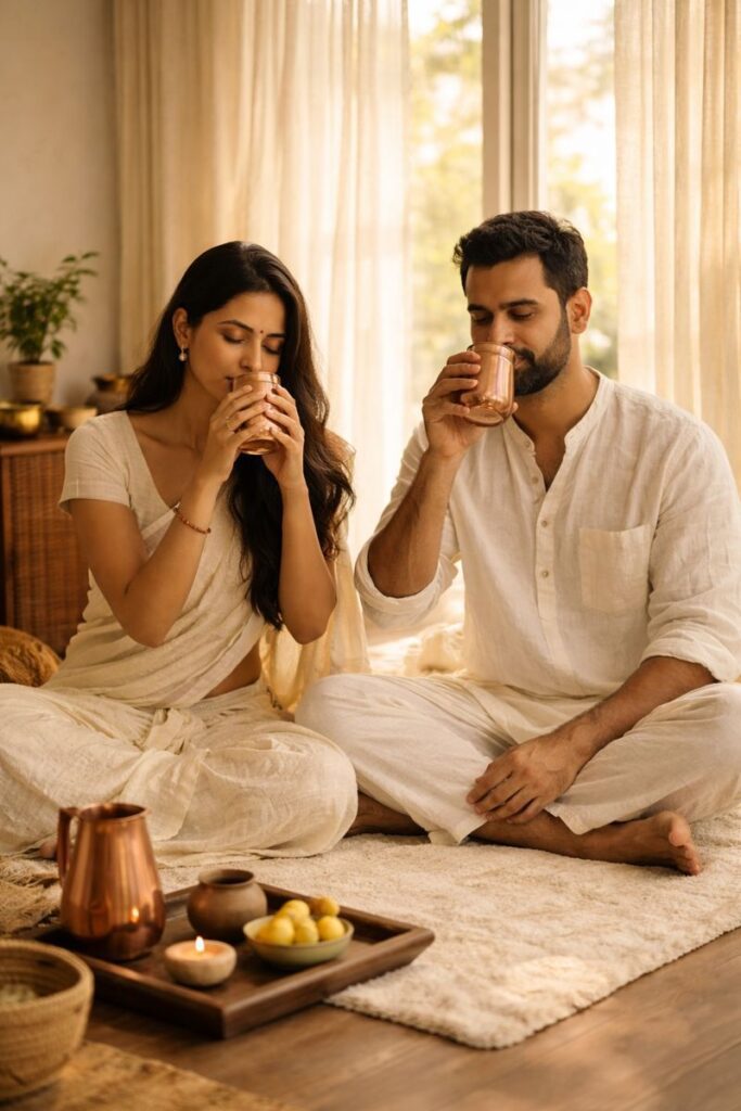 Morning Ayurvedic rituals for couples to build emotional connection